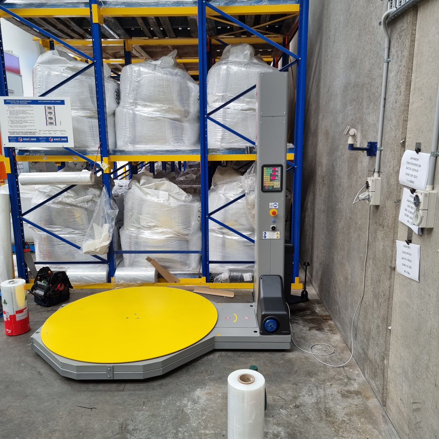 PALLET WRAPPER SCALES - 6 LODE CELLS - STEEL.