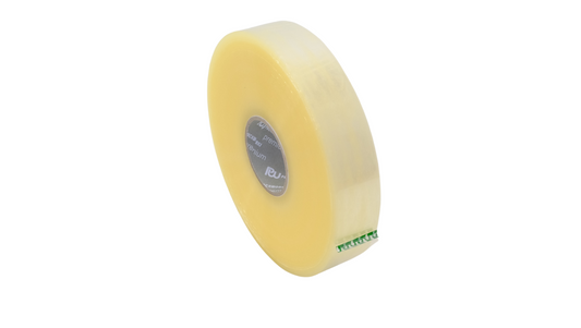 48MM X 1000M PREMIUM CLEAR HOT MELT MACHINE RUBBER TAPE - PER ROLL