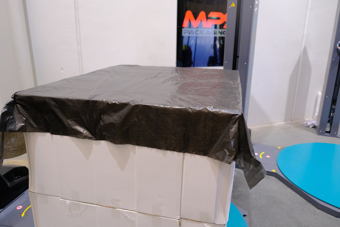 1680MM X 1680MM X 20UM PALLET CAPS (BLACK) - 250 PER ROLL