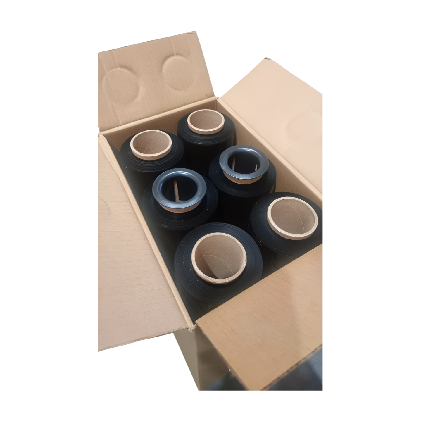 500mm x 300m x 15um Black Pallet wrap - PER ROLL