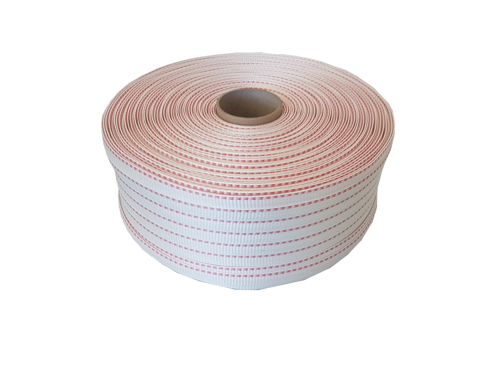 19MM x 700M 1 RED LINE WOVEN STRAPPING