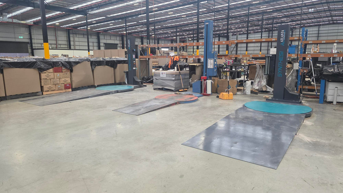 Pallet Wrappers with Scales and Ramps Installed at Melbourne Distribution Centre