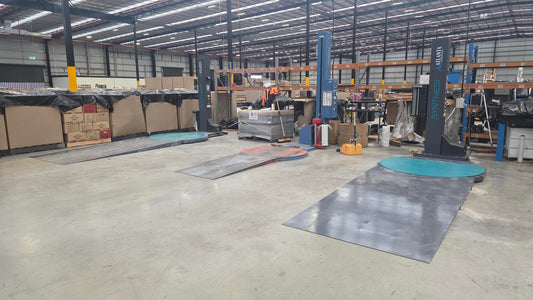 Pallet Wrappers with Scales and Ramps Installed at Melbourne Distribution Centre