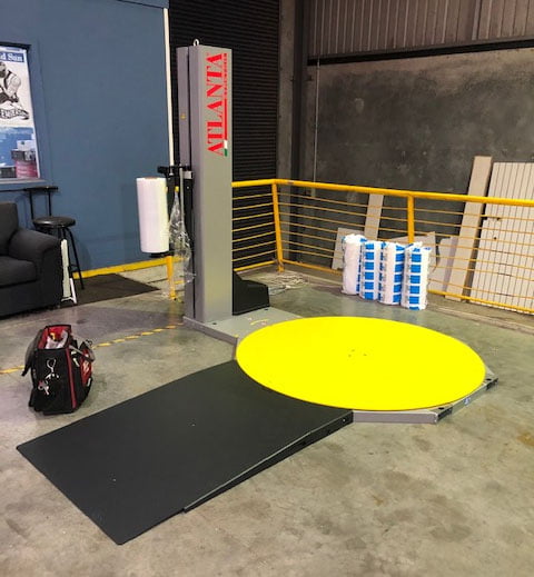 EVA XF-2010 Pallet wrapper for importing and distribution business.