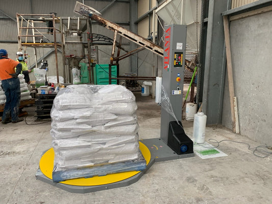 Eva Pallet wrapper for fertiliser company