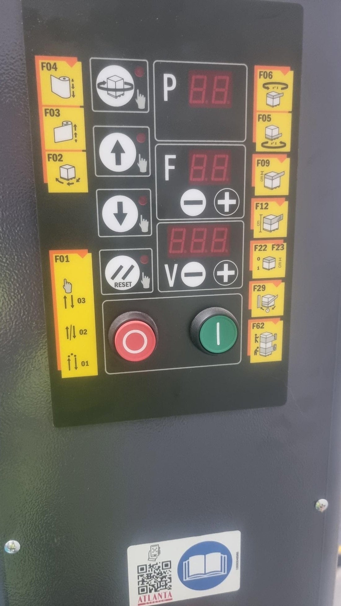 Using the Eva pallet wrapper in manual modes