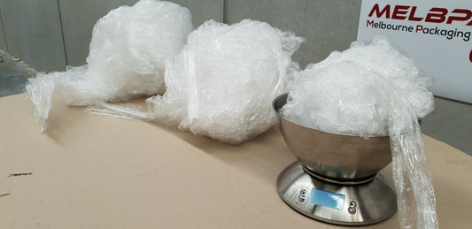 Pallet wrapped with 99g of stretchwrap!