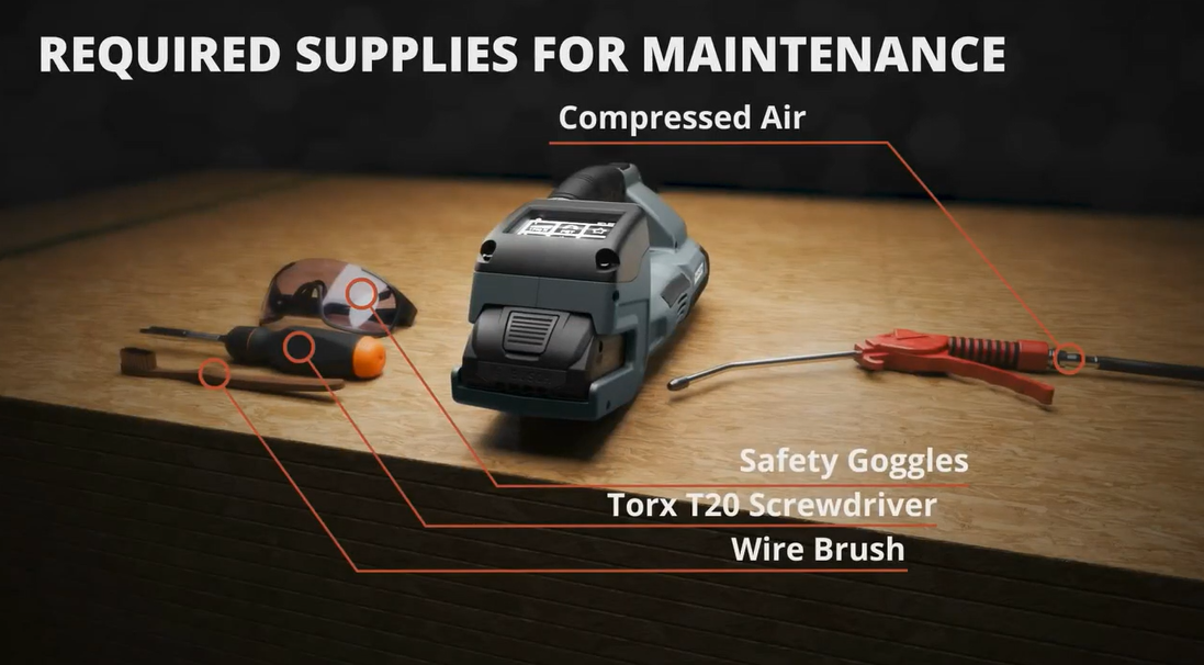 How to clean your BXT4 Strapping tool