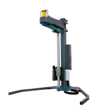 Rotating arm pallet wrappers