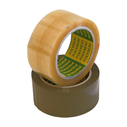 48MM x 75M #30 BROWN PREMIUM RUBBER TAPE - PER ROLL