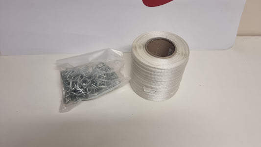 16MM X 200M MINISET WOVEN – INC 80 BUCKLES