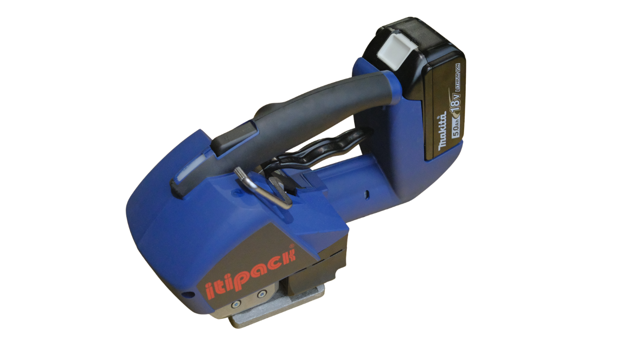 BATTERY STRAPPING TOOL FOR PLASTIC STRAP WITH FRICTION WELD - XITI-21