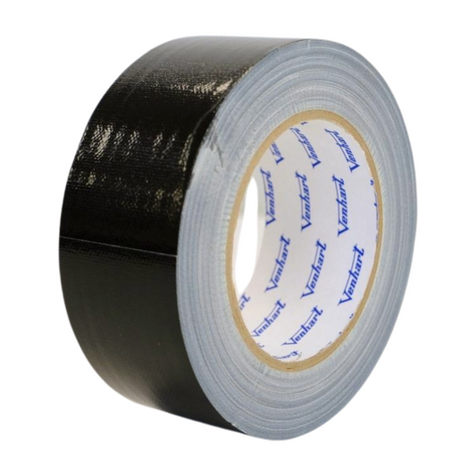 48MM X 25M CLOTH TAPE BLACK - PER ROLL (CTN 36)