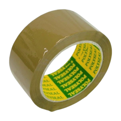 24MM x 75M #30 PREMIUM RUBBER BROWN TAPE - PER ROLL (CTN 72)