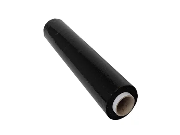 500MM X 400M X 23UM ULTRA BLACK BLOWN STRETCHWRAP - PER ROLL (CTN 4)