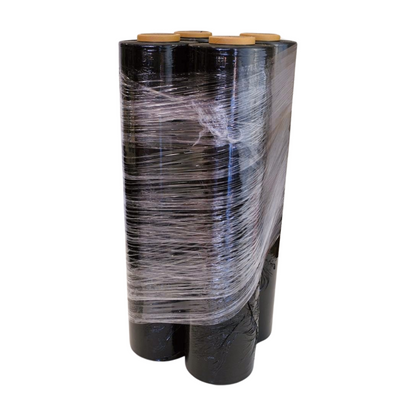 500MM X 400M X 23UM ULTRA BLACK BLOWN STRETCHWRAP - PER ROLL (CTN 4)