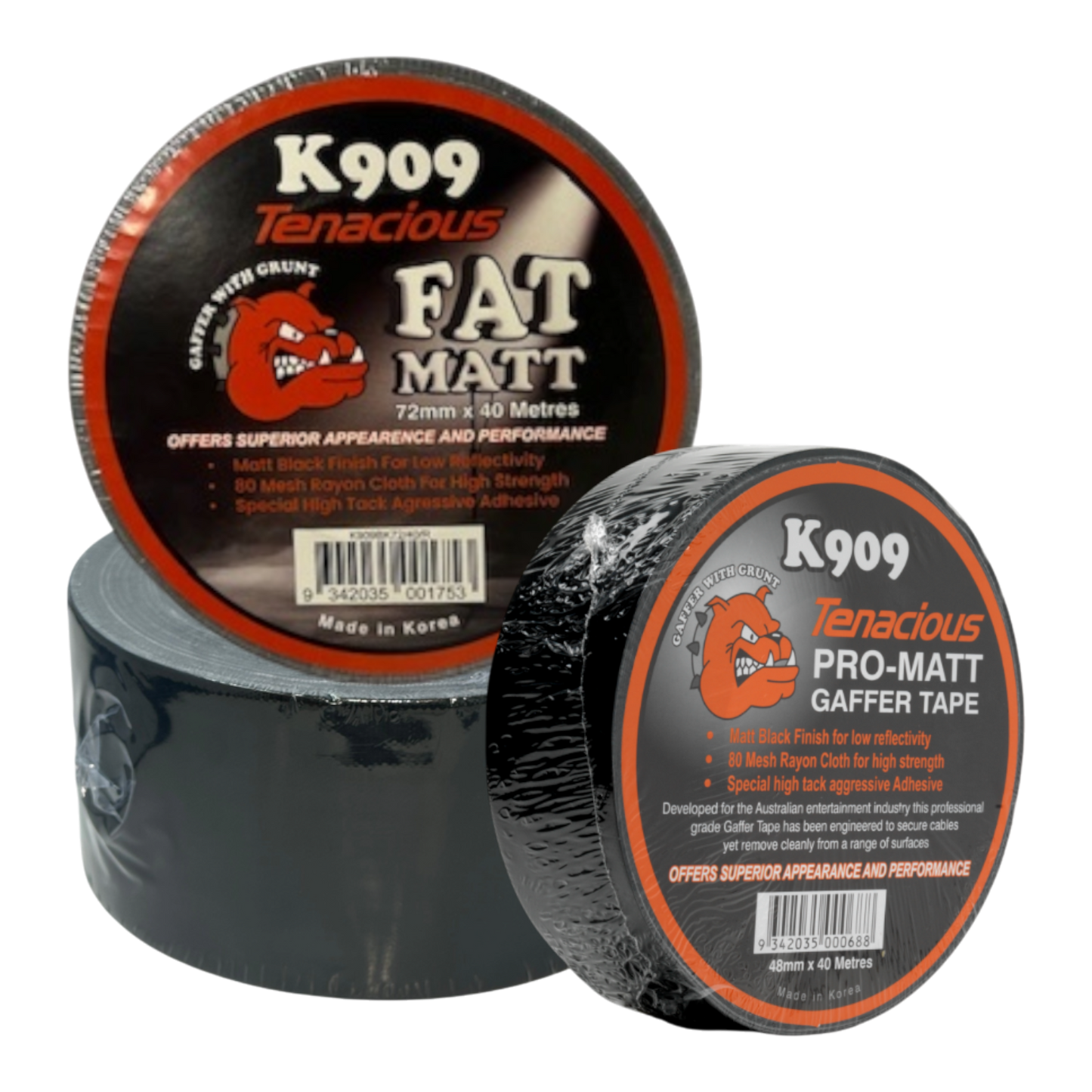 48MM X 40M GENERAL PURPOSE MATT GAFFER TAPE #K909