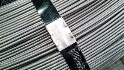 19MM X 0.50 X 210M  BLACK RIBBON STEEL STRAPPING - BLUESCOPE
