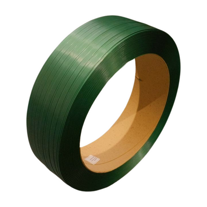 16mm x 0.9mm x 1150m GREEN EMBOSSED PET STRAPPING